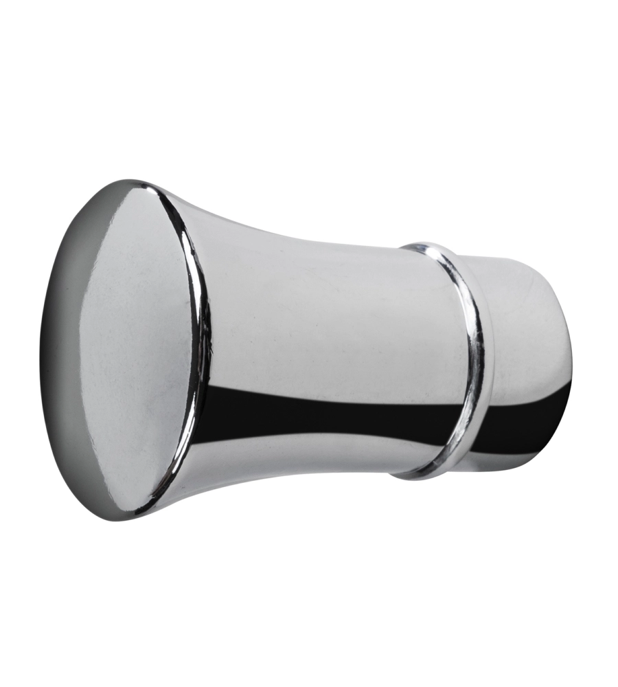2 POMOLI TROMBA CROMO TERMINALE PER TUBO TENDE DIAMETRO 20 MM